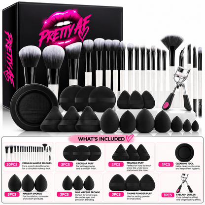 Pretty AF 37-Piece Complete Makeup Set