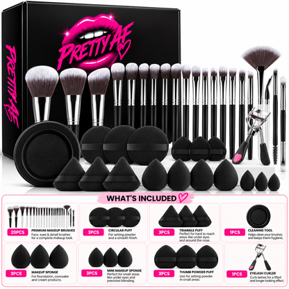 Pretty AF 37-Piece Complete Makeup Set